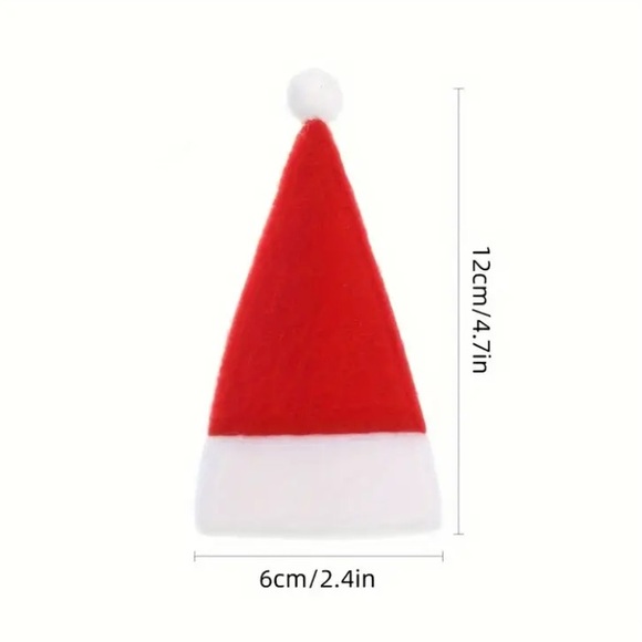 Santa Hat Silverware Cutlery Utensil Holders - Picture 3 of 4